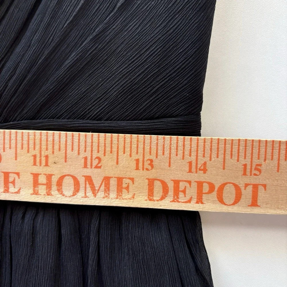 J‎ CREW SHORT DRESS SILK CHIFFON FORMAL 4 KYLIE ONE SHOULDER Black #41825